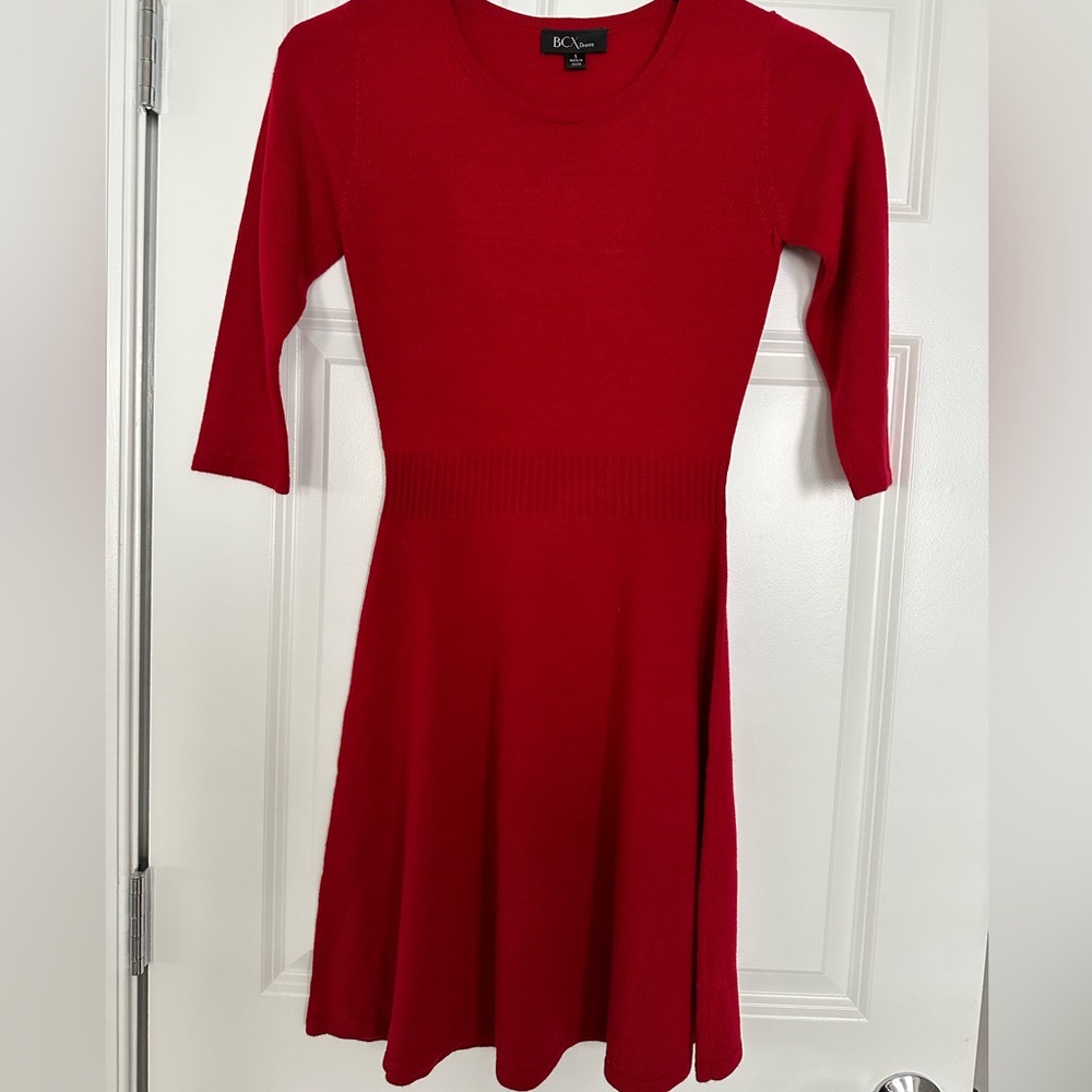 JUNIORS KNIT PLAID SWEATERDRES its new. Size S